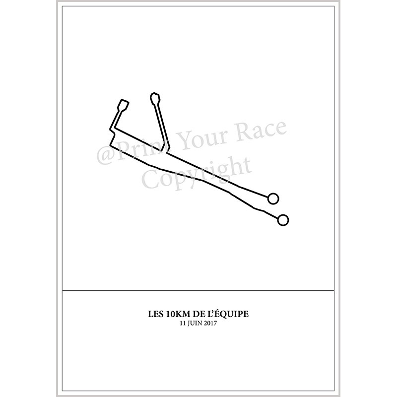 Affiche 10km de l'équipe 2017 par Print Your Race