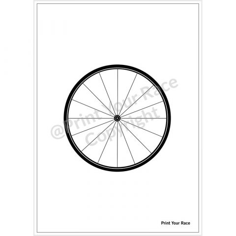 Bike Wheel poster by Print Your Race