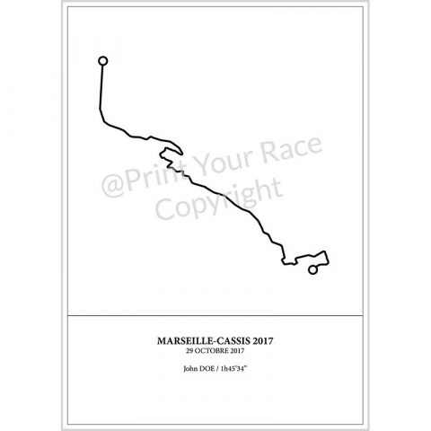 Affiche Marseille Cassis 2017 by Print Your Race