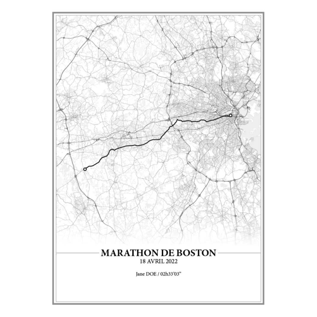 Marathon de Boston - Black&White Edition